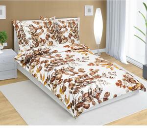 Lenjerie de pat Bellatex bumbac Peeling maro, 140 x 220 cm, 70 x 90 cm, 140 x 220 cm, 70 x 90 cm