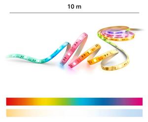 Philips - Bandă LED RGBIC reglabilă SMART STRIP 10m LED/43W/230V 2700/6500K Wi-Fi