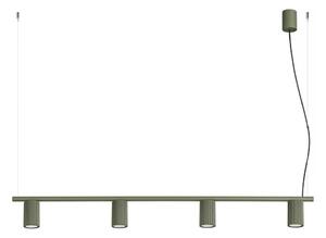 Sollux SL.2714 - Lustră suspendată pe cablu KARBON 4xGU10/10W/230V verde