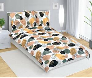 Lenjerie de pat din bumbac Bellatex Pebble mustar, 140 x 220 cm, 70 x 90 cm, 140 x 220 cm, 70 x 90 cm
