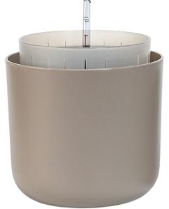 Ghiveci cu auto-irigare Plastia Tolita Air maro ,diam. 19 cm, diam. 19 cm