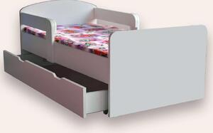 Pat alb Personalizabil Mic 2-6 ani 130x60 cm varianta cu sertar Fara saltea CMG51971779297620