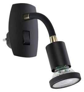 Eglo PARRINI 300912 - Lampă LED pentru priză, 1x GU10/4,5W/230V, neagră