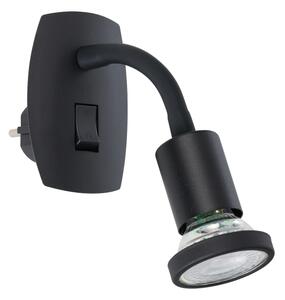 Eglo 300913 - Lampă LED pentru priză PARRINI 1xGU10/4,5W/230V neagră