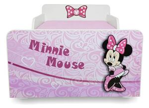 Pat copii Minnie 2-12 ani cu sertar si saltea inclusa