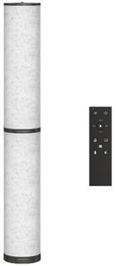 HOMCOM Lampă de Podea cu Telecomandă și Reglaj Temperatură 3000-6000K, Abajur din Material Textil, Ø20x135 cm, Bej | Aosom Romania