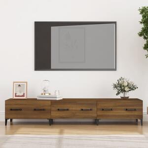 Comodă TV, stejar maro, 150x34,5x30 cm, lemn prelucrat