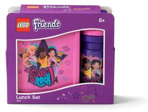 Set sticlă pentru apă și cutie pentru gustări LEGO® Friends Girls Rock