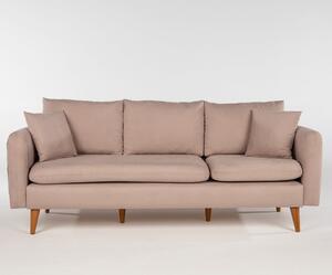 Canapea cu 3 Locuri Sofia, 215 x 91 x 85 cm, Bej