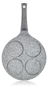 Tigaie cu 4 ochiuri Banquet suprafața antiderentă, Granite Grey, diam. 26 cm