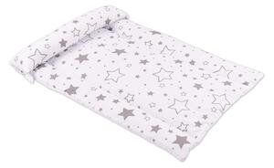 Salteluta impermeabila pentru masuta de infasat din bumbac Kidizi 70x50 cm Galaxy Grey