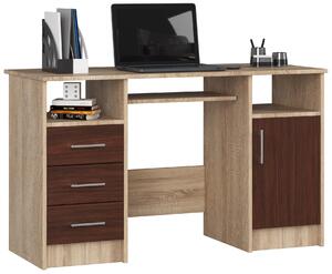 Z0ND0 Masă PC Aziza (Stejar sonoma + wenge). 1069611