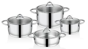 Set oale 4Home Vision 8 piese, capace din sticlă