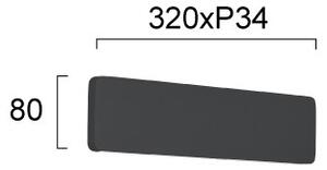 Aplică de perete LED KELDA LED/12W/230V 3000K/4000K negru