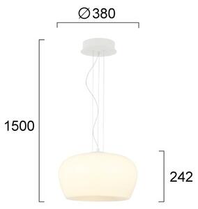 Candelabru LED suspendat pe cablu NADIA LED/20W/230V alb