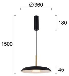 Lustru LED pe cablu NUDO LED/11W/230V 3000/4000/6000K negru