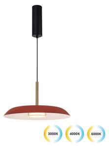 Lustră LED pe cablu NUDO LED/11W/230V 3000/4000/6000K roșie