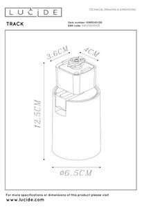 Lucide 09951/01/30 - Spot pentru sistem pe șină TRACK 1xG10/M16/50W/230V
