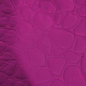 Cuvertura de pat violet cu model STONE Dimensiune: 200 x 220 cm