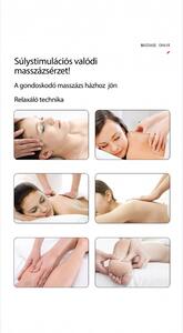 Fotoliu de masaj, Asaka Hino MC-200PRO-Grey, 8 puncte de masaj, pentru masaj corporal, 20 programe automate, gri/alb