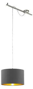 Eglo 96799 - Lampa suspendata CALCENA 1xE27/60W/230V gri