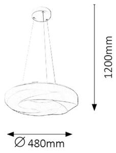 Lustră LED GISELE LED/24W/230V albă Rabalux 2266
