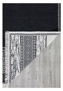 Covor din bumbac Oyo home Duo, 60 x 100 cm, alb-negru
