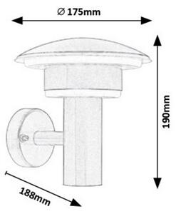 Aplică LED de exterior DENMARK LED/9W/230V IP44 1000lm 4000K Rabalux 8976