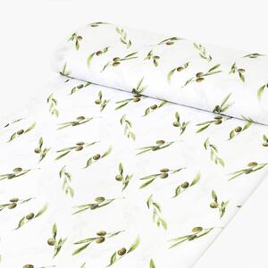 Goldea țesătură teflonată pentru fețe de masă - măsline 160 cm