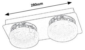 Rabalux 5662 - Plafonieră LED HILARY 2xLED/5W/230V