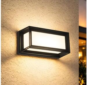 Brilagi - Aplică LED de exterior cu senzor PARKER, 12W/230V, negru, IP44