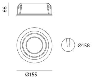 Lampă încastrată TONTO 1xGU10/35W/230V