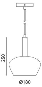 Lustră pe cablu CASA 1xGU10/25W/230V