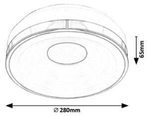 Rabalux 5696 - Plafonieră LED POLINA LED/18W/230V