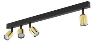 Spot LED TOP 4xGU10/10W/230V negru/auriu