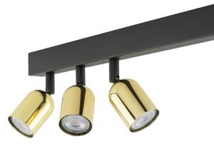 Spot LED TOP 4xGU10/10W/230V negru/auriu