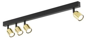 Spot LED TOP 4xGU10/10W/230V negru/auriu