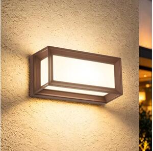Brilagi - Aplica LED de exterior cu senzor PARKER LED/12W/230V, maro, IP44