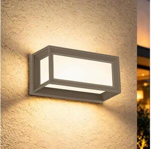 Brilagi - Aplica LED de exterior cu senzor PARKER, 12W, 230V, gri, IP44