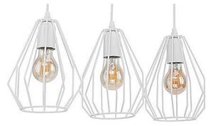 Lustră cu cablu BRYLANT 3xE27/60W/230V albă