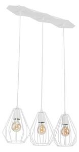 Lustră cu cablu BRYLANT 3xE27/60W/230V albă