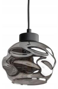 Lustră LED pe cablu ZULIA 1xE27/15W/230V negru/negru fumuriu