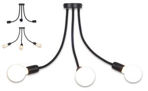 Top Light Galileo 3 C - Lustră pe tijă 3xE27/40W/230V negru