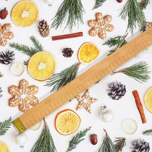 Goldea țesătură teflonată pentru fețe de masă - miros de crăciun 160 cm