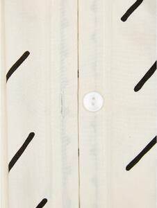 Lenjerie de pat din bumbac percale Westwing Collection Kohana, 155 x 220 cm, bej