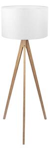Lampadar TREVISO 1xE27/25W/230V alb/lemn