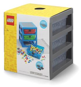Organizator de depozitare cu 3 sertare LEGO®, gri