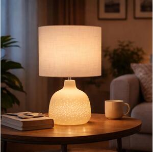 ONLI - Lampă de masă ELUMA 2xE27/15W/230V 48 cm albă