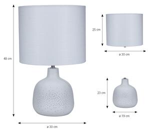 ONLI - Lampă de masă ELUMA 2xE27/15W/230V 48 cm albă