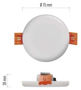 Corp de iluminat LED încastrat pentru baie LED/6W/230V IP65